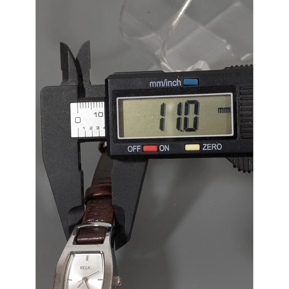 Relic Folio‎ Watch Womens Brown Silver ZR33529 Leather Strap